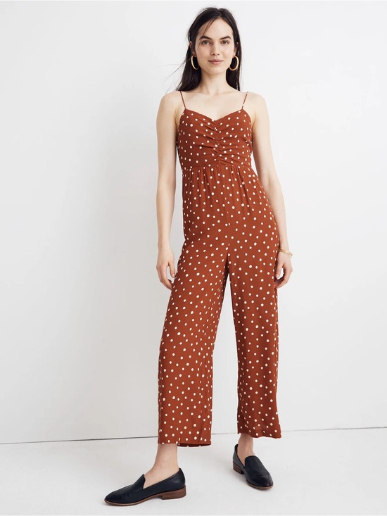 Madewell Pants - Madewell Ruched Wide-Leg Jumpsuit - Women Size 4